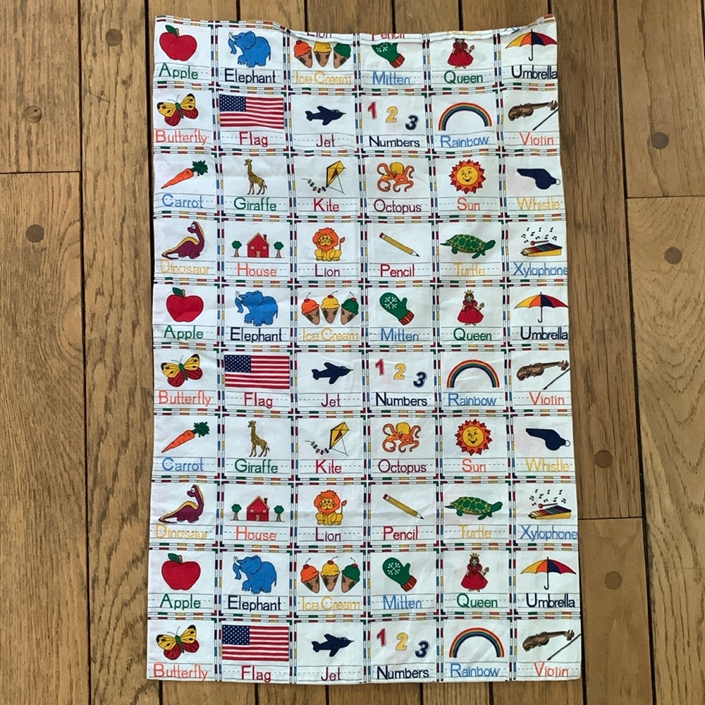 Handmade Alphabet Pillowcase